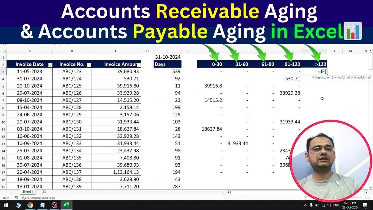 Make Payment Receivable Aging & Accounts Payable Aging Report in Excel 📊