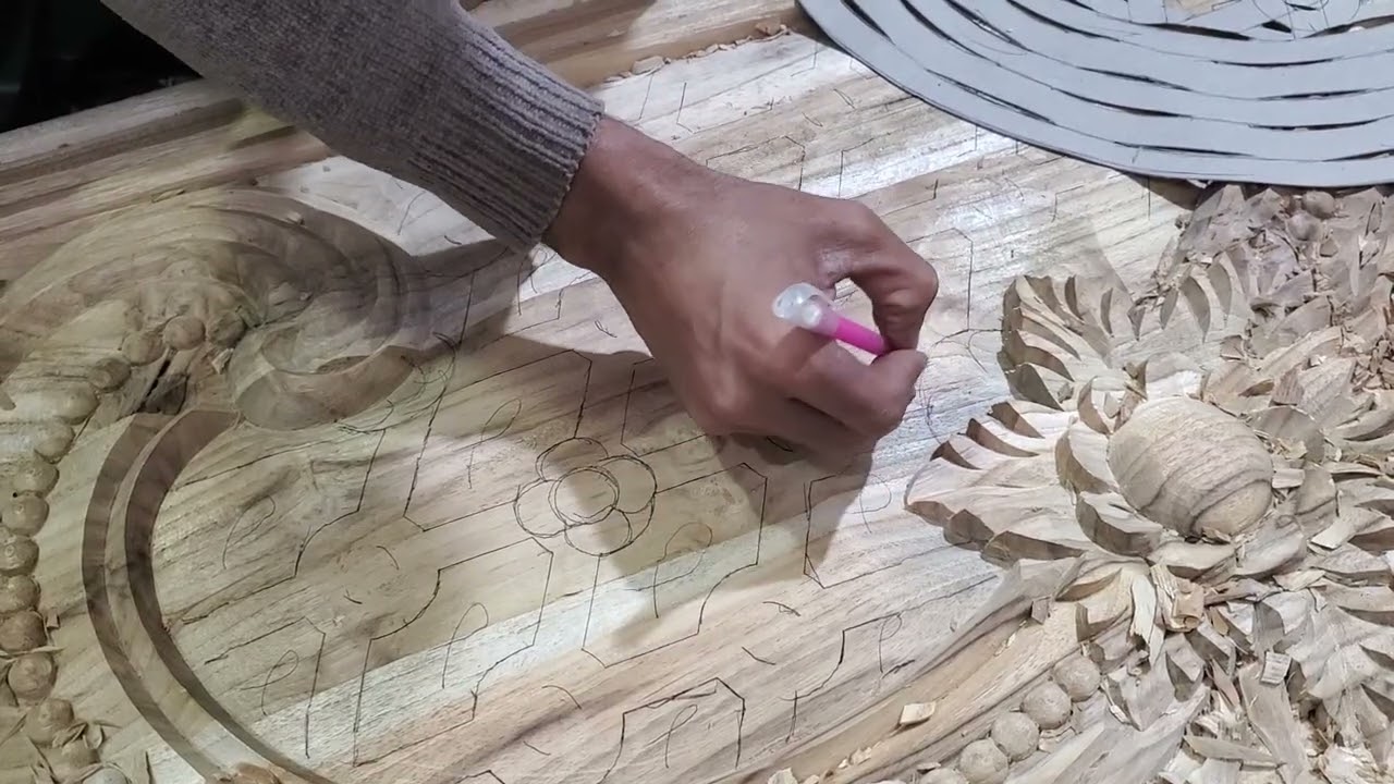 Handcrafted Wood Carving Art 