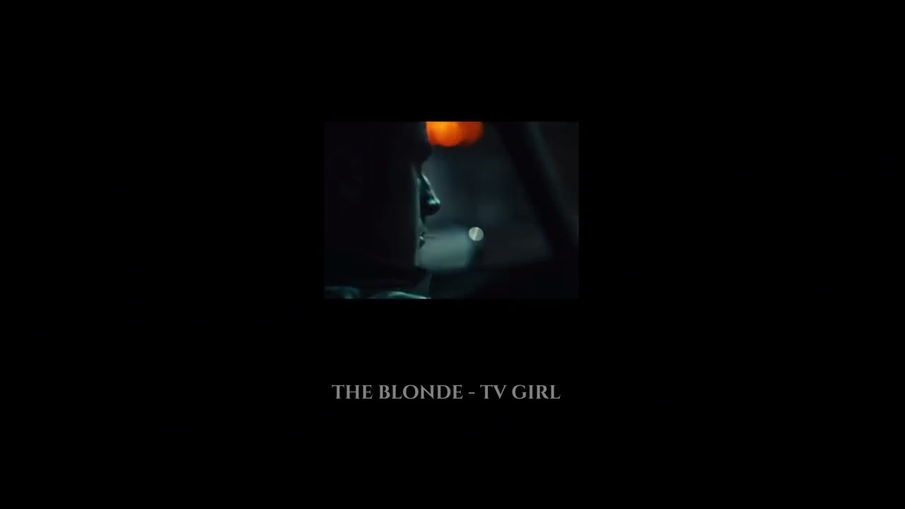 the blonde - tv girl (intro looped, slight muffle)