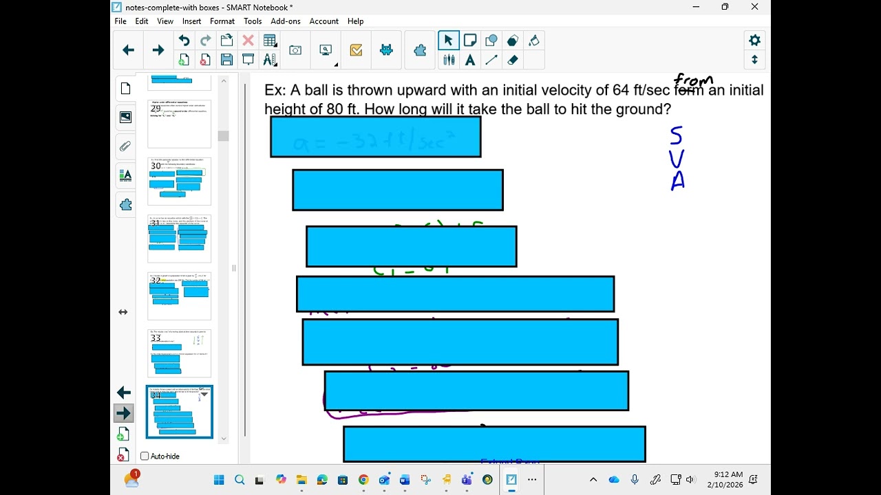 42AP Differential Equations continued