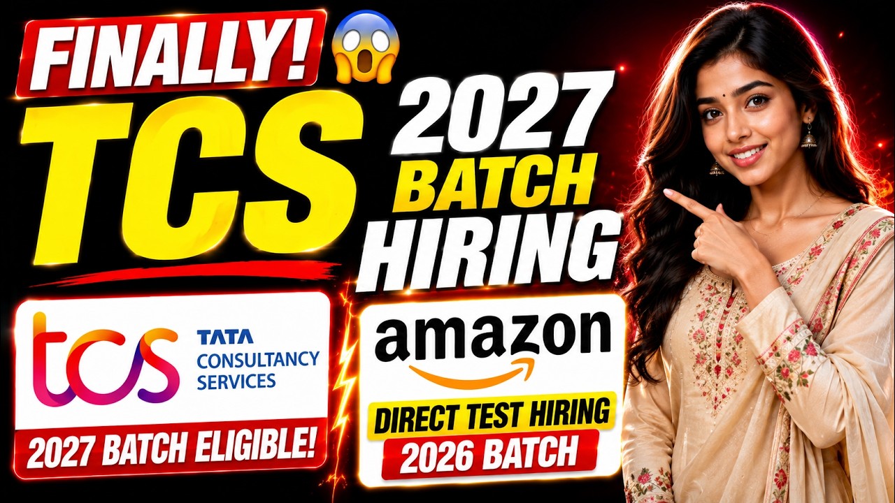 🔥😨Finally  Amazon Direct Test Hiring 2026 | TCS Started 2027 Batch Hiring | Zycus, TATA, Micron