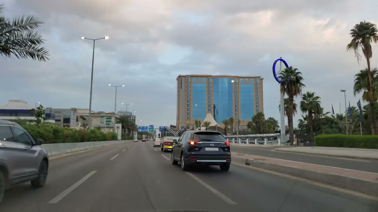 Jeddah Streets Early Morning Drive | Peaceful SaudiCity life