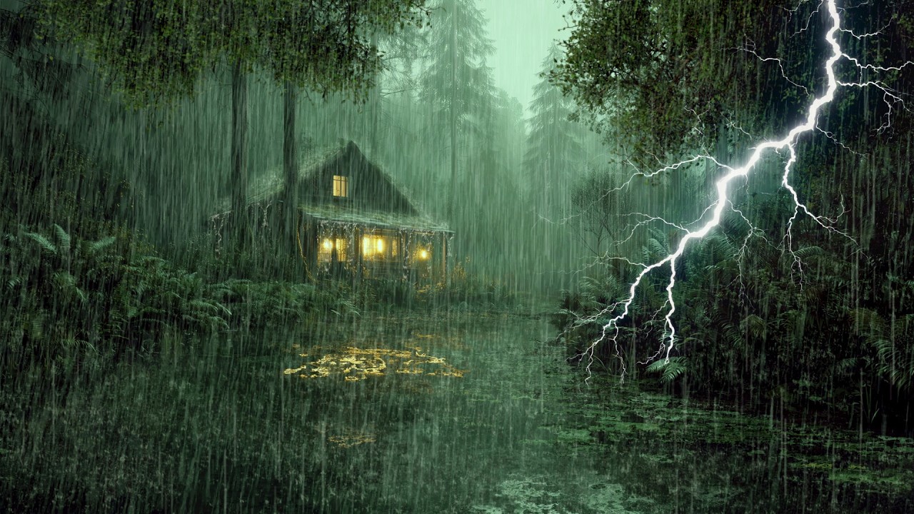 HEAVY RAIN AND THUNDER SOUNDS - DEEP SLEEP | Thunderstorm for Sleeping - Rain Sound Comfort #2