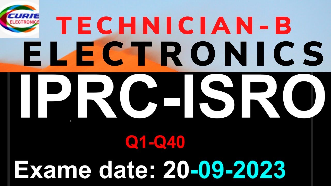 IPRC TECHNICIAN B ELECTRONICS 2023 PART 1
