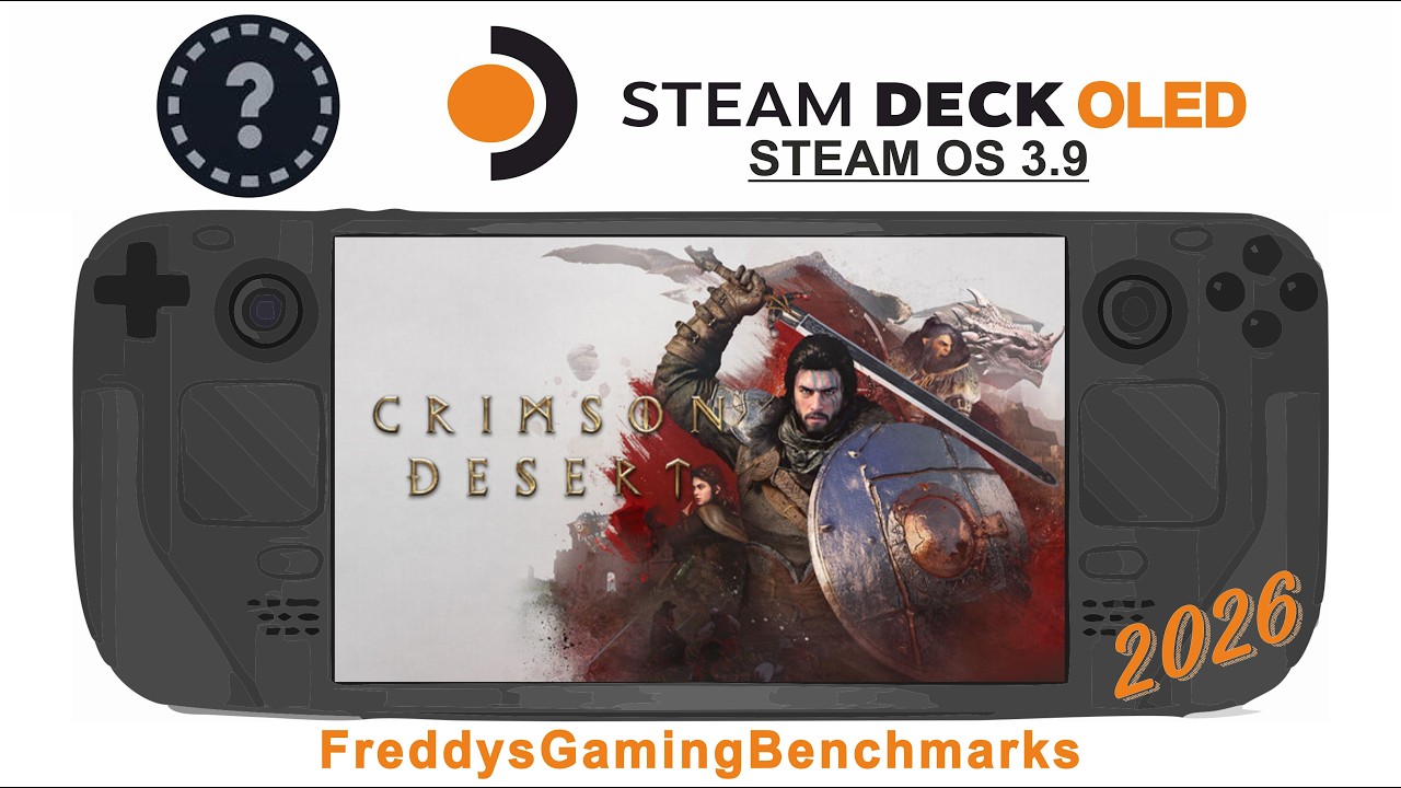 Crimson Desert on Steam Deck OLED with Steam OS 3.9