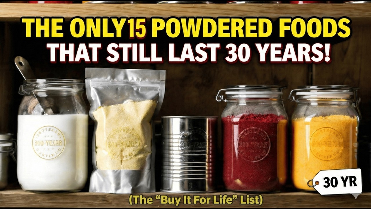 The Only 5 Powdered Foods That Still Last 30 Years (The “Buy It For Life” List)