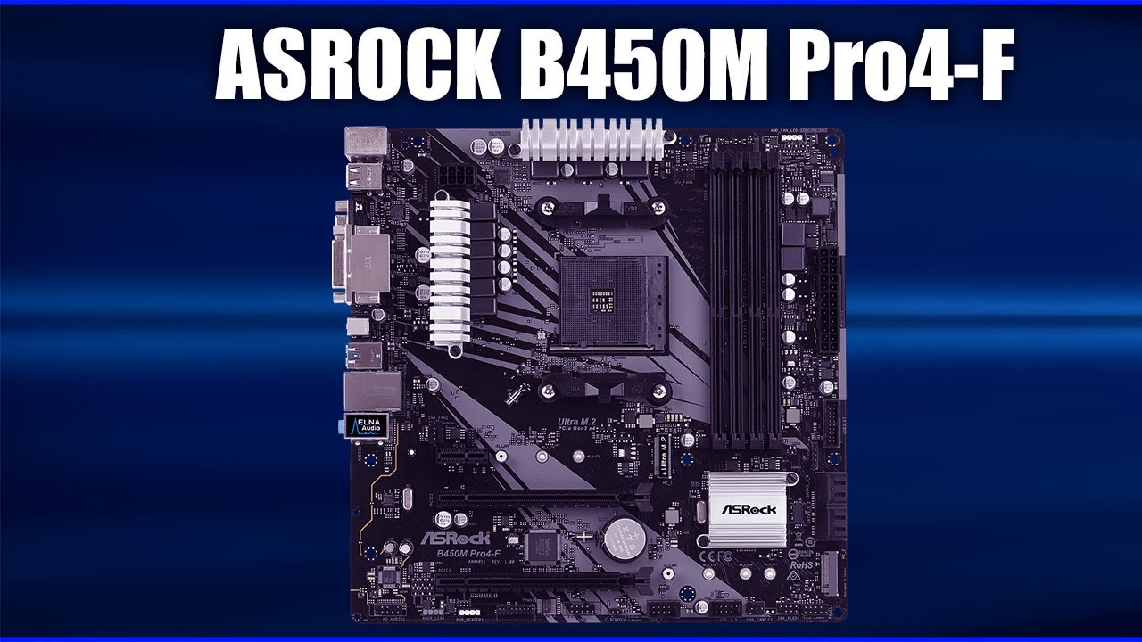 Материнская плата ASRock B450M Pro4-F