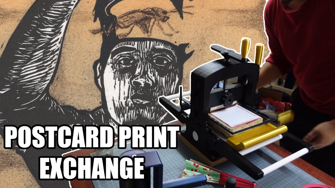 Mixing Litho and Linocut for the ISU print exchange