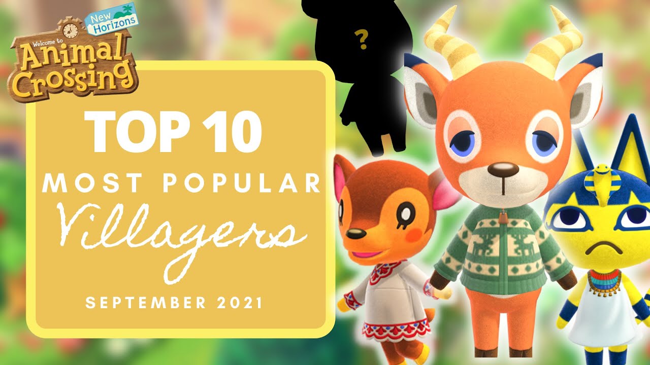 ТОП-10 САМЫХ ПОПУЛЯРНЫХ ЖИТЕЛЕЙ ДЕРЕВНИ В ANIMAL CROSSING: NEW HORIZONS (сентябрь 2021 г.)