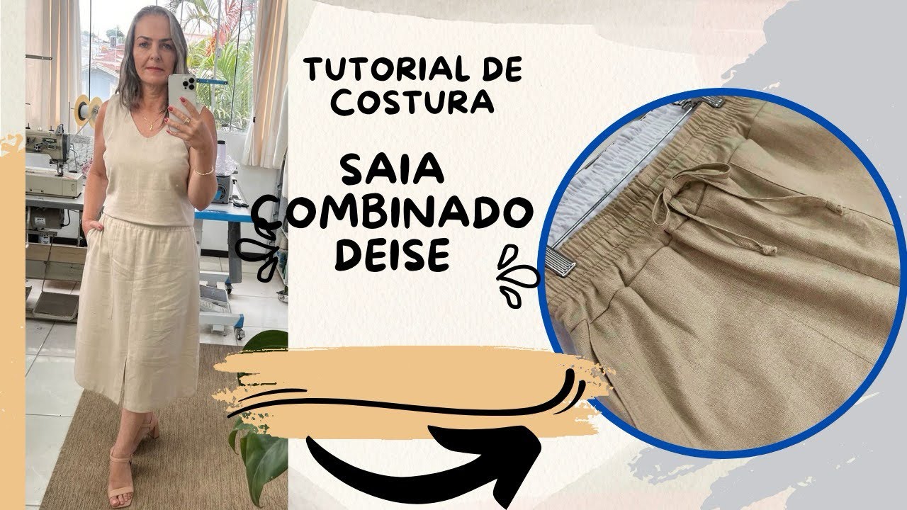 Saia com Fendas Combinado Deise