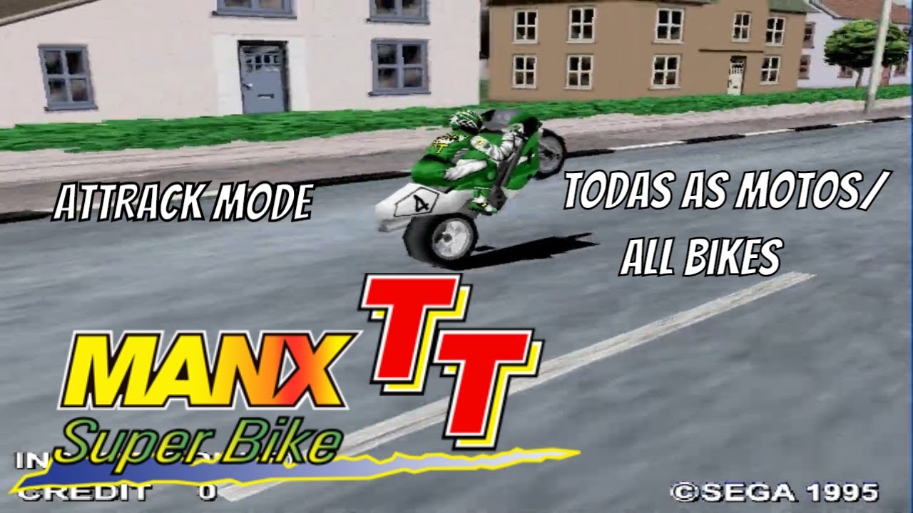 Manx TT Superbike - DX - Sega Model 2 - Attrack Mode - Todas as Motos/All Bikes