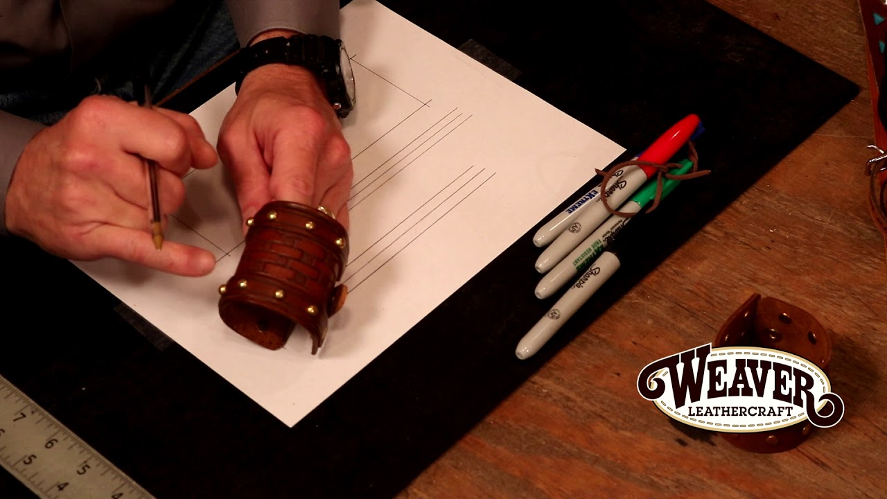 Making a Leather Bracelet Chapter 2: creating a Leather Cuff Pattern