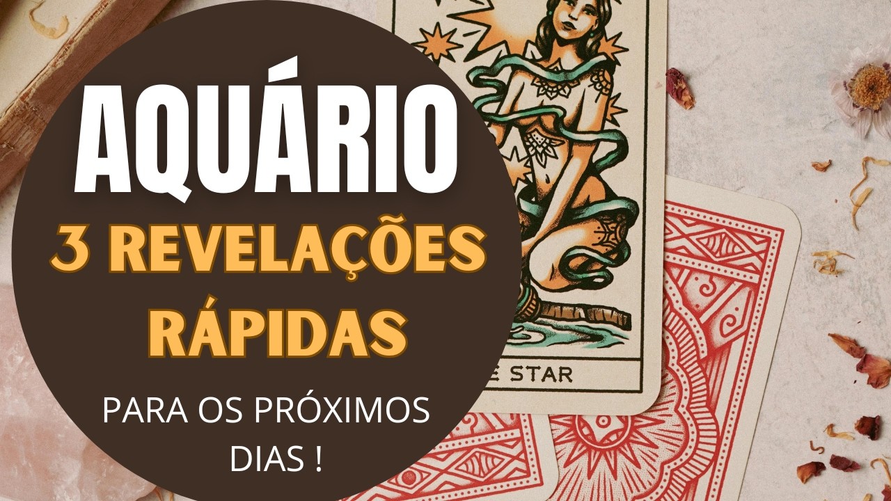 AQUÁRIO| 3 REVELAÇÕES PARA OS PRÓXIMOS DIAS! 🍀❤️💵😍(PREVISÕES/TARIOT/SIGNOS/HORÓSCOPO).