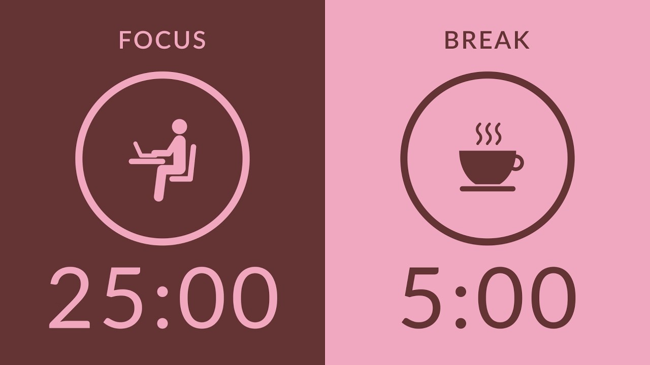 25/5 Pomodoro Timer | No Music 🔔 Bell Only | 2-Hour Study With Me for Deep Focus 🍅