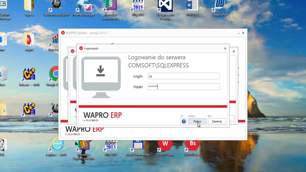 WAPRO update pobranie i kontrola aktualizacji FAKIR KAPER JPK a ASSECO ERP konfiguracja