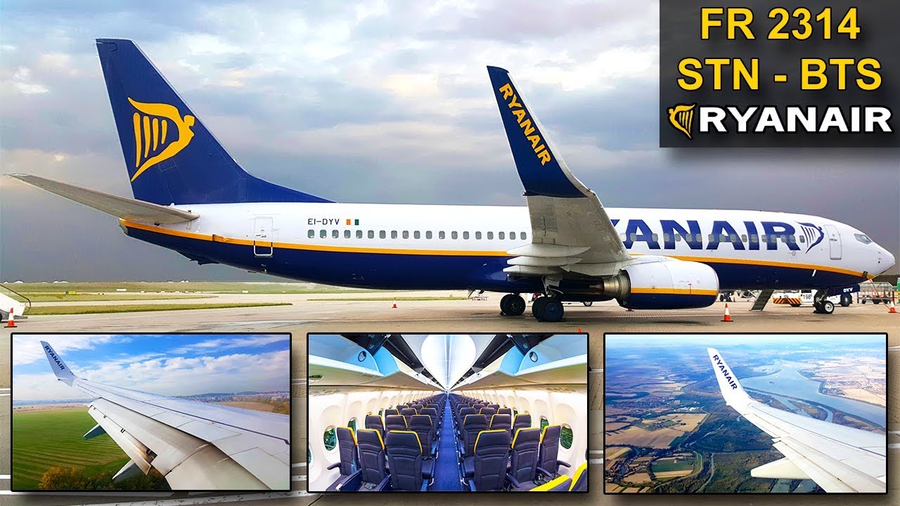 TRIP REPORT | Ryanair | LONDON STANSTED - BRATISLAVA | Boeing 737 SKY INTERIOR