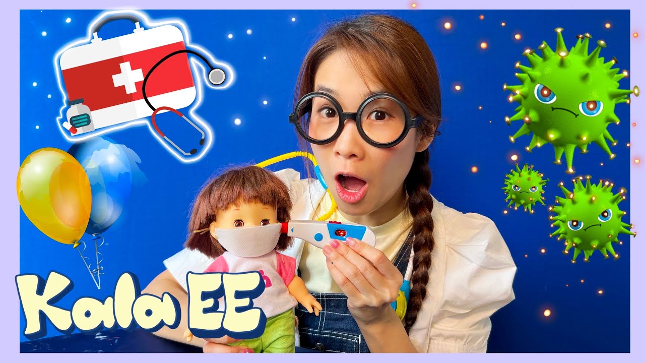 抗疫|兒童疾病|家居隔離|Learning COVID sickness & recovery with Dr Kala EE|廣東話教學|兒童中文學習|醫生遊戲|新冠病毒|病童|病徵|親子活動
