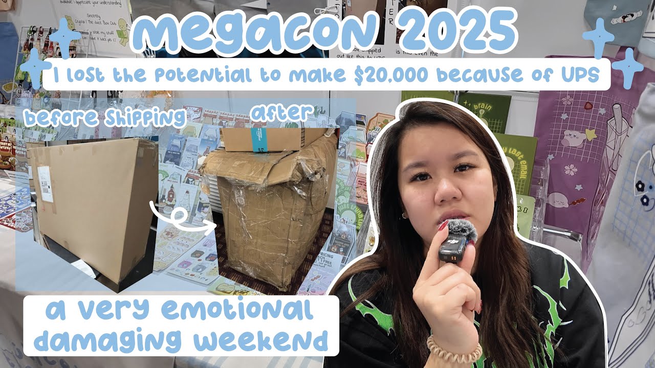 MEGACON Artist Alley VLOG: I lost the potential to make $20K because of UPS.