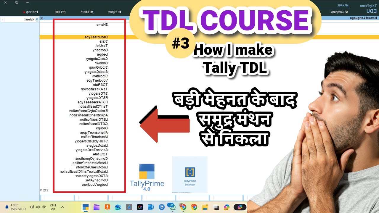 TDL COURSE ONLINE - Tally Collection List | Tally TDL Programming Tutorials @LearnWell