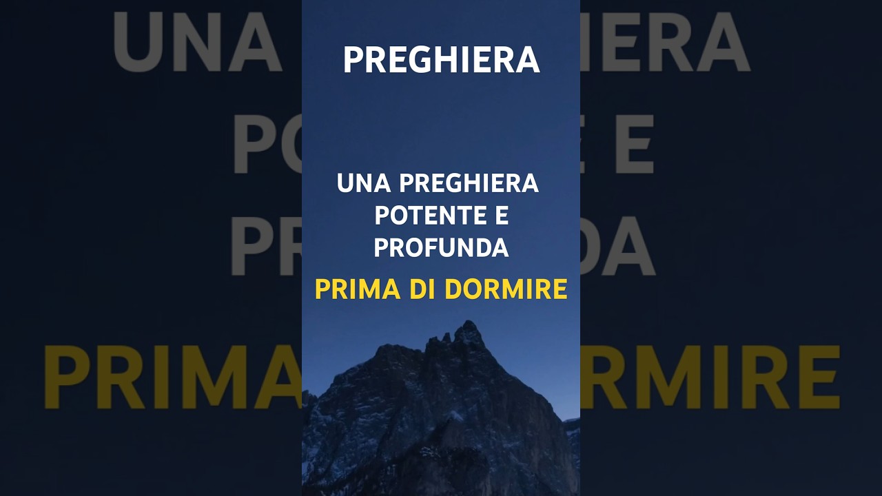 Preghiera potente prima di dormire per pace e calma | Supera l'ansia e trova riposo #shorts #jesus