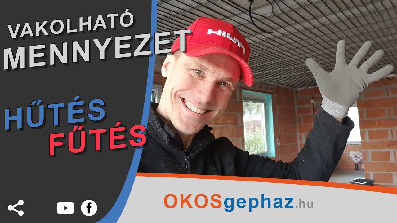 Vakolható MENNYEZET hűtésre-fűtésre! Telepítési részletek MOST!