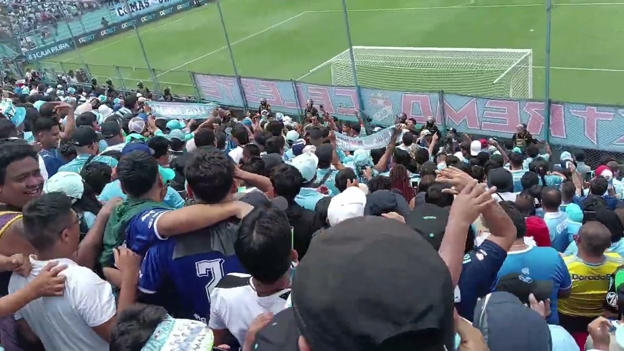 Sporting Cristal 1 - 2 Melgar || Caminata y aliento de la hinchada Extremo Celeste