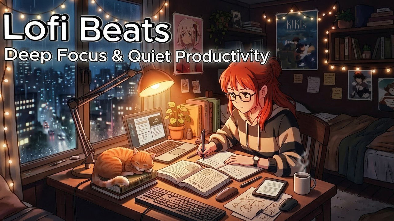 Late Night Grind 🌙 Lofi Beats for Deep Focus & Quiet Productivity