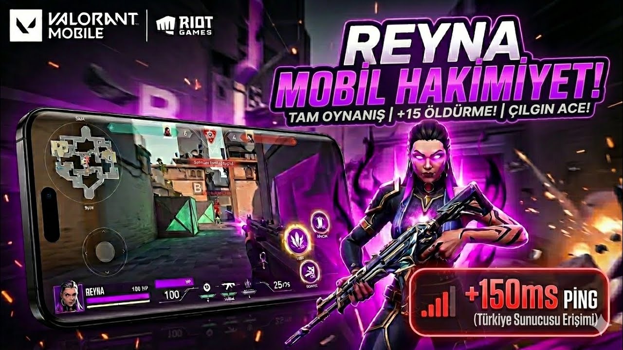 İLK MAÇIMDA DERECELİ DOMİNASYON! 😱 | +150 Ping ile Valorant Mobile (+15 Kill)