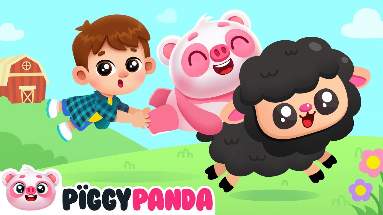 Baa Baa Black Sheep | Marionette Puppetry | Farm Rhymes for Children | Piggy Panda World