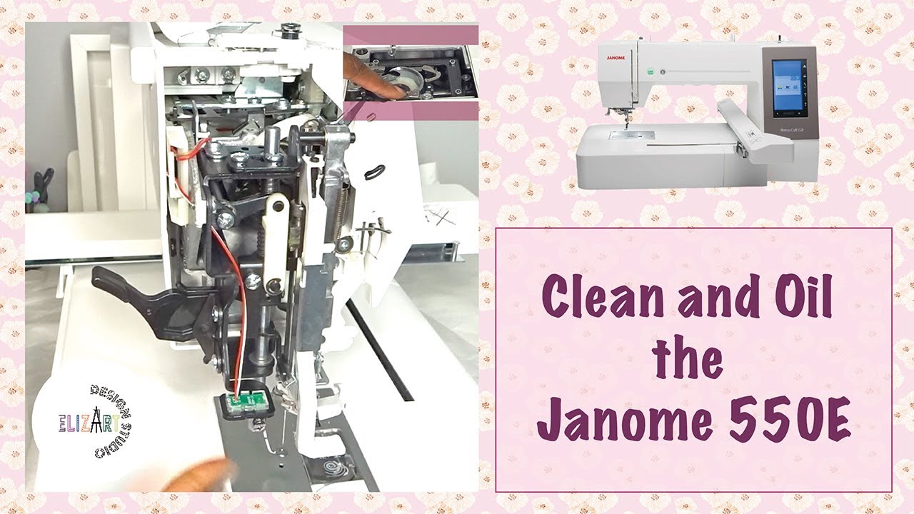 OILING AND CLEANING MY JANOME 550E