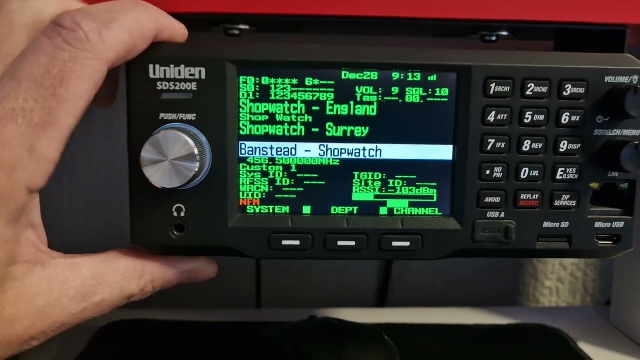 Uniden SDS200E on DMR