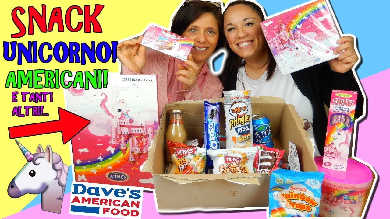 ASSAGGIO SNACK UNICORNO AMERICANI! E TANTI ALTRI...(Da Daves American Food) Iolanda Sweets