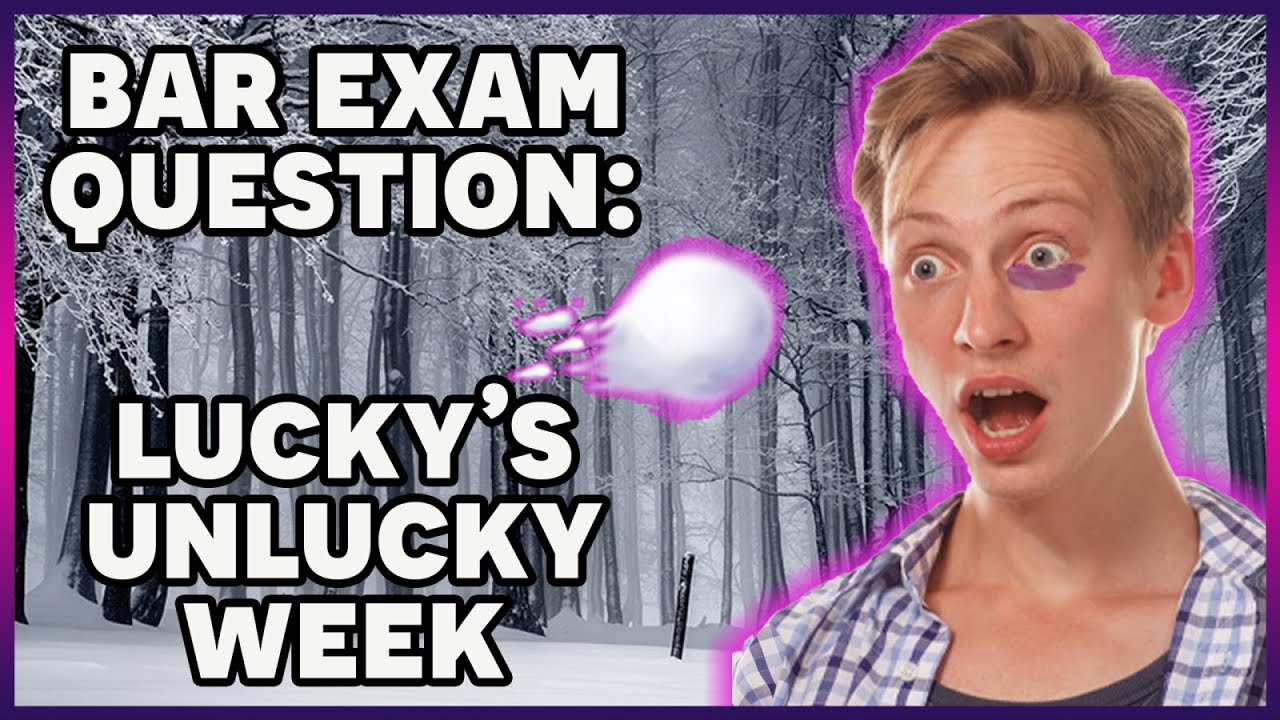 HILARIOUS Bar Exam Question: Lucky's Unlucky Week