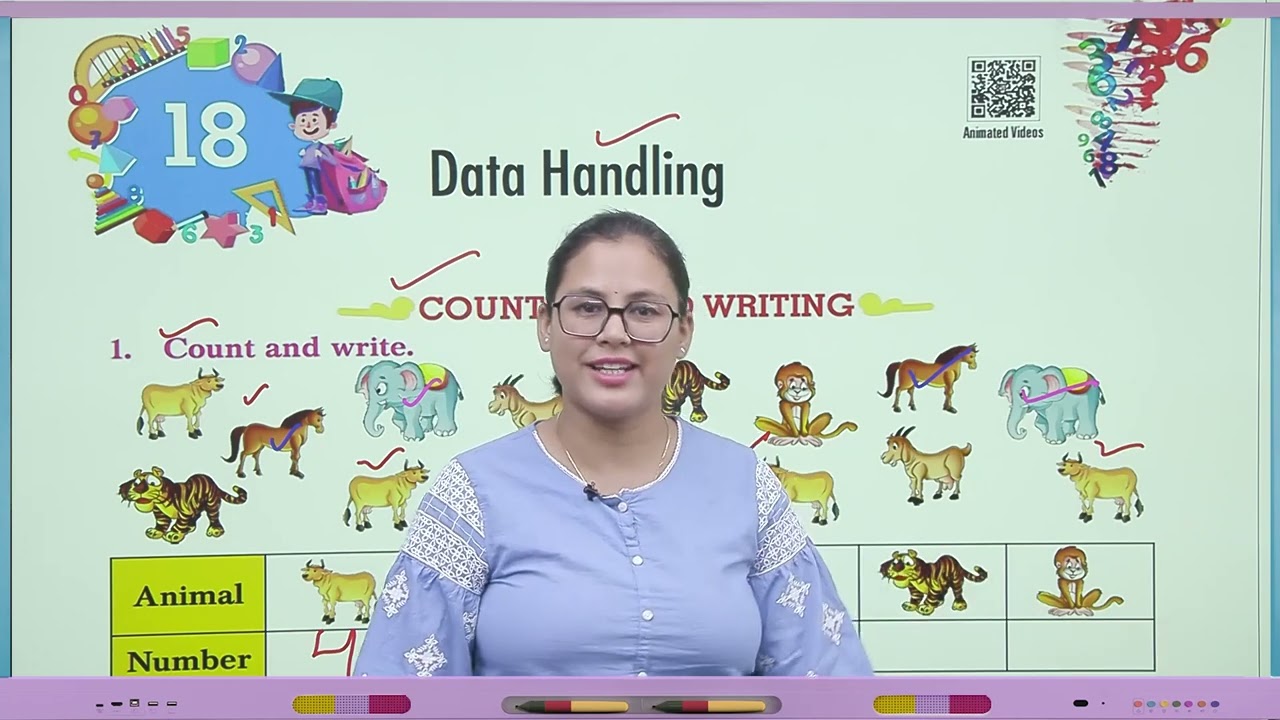 Ch 18 | Jophiel Books | Math | Class 01 | Data Handling | For children