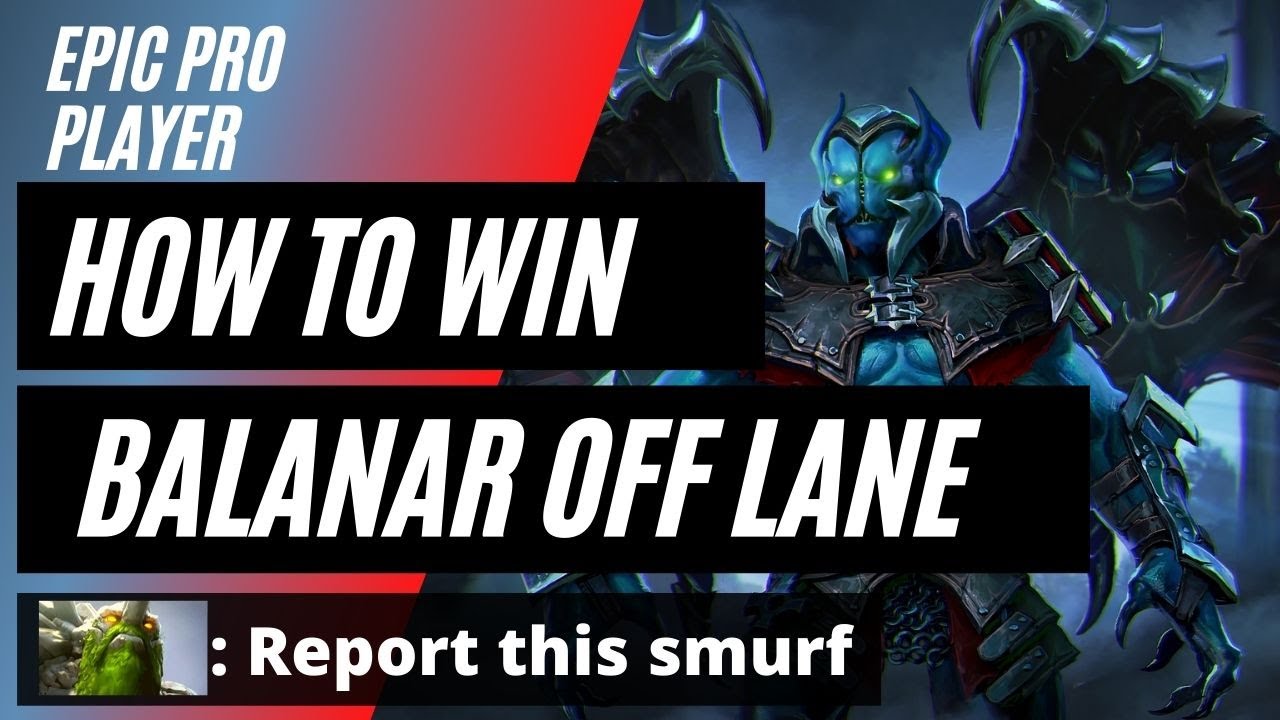 Night Stalker Balanar | HOW TO WIN WITH | SMURF PLAYER??