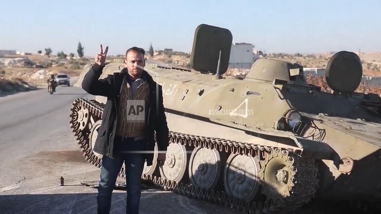Army vehicles left abandoned in Idlib as insurgents advance in a shock offensive