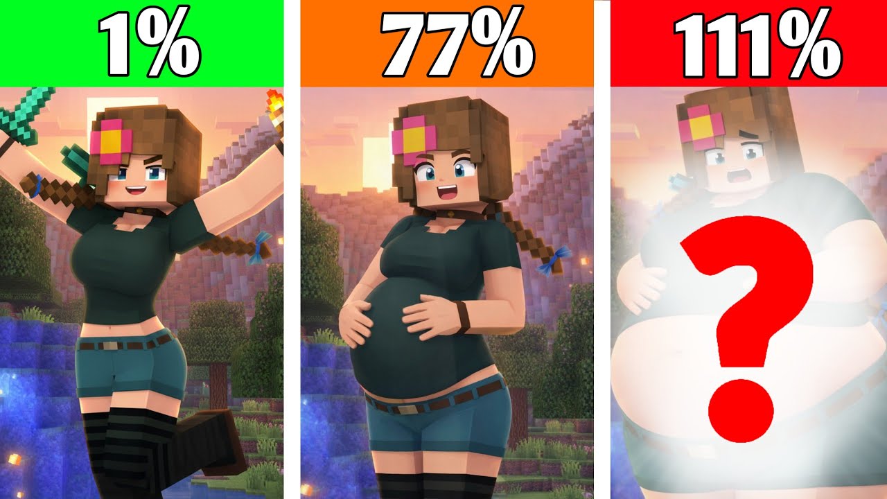 Minecraft Art BUT JENNY BECOME FATTER