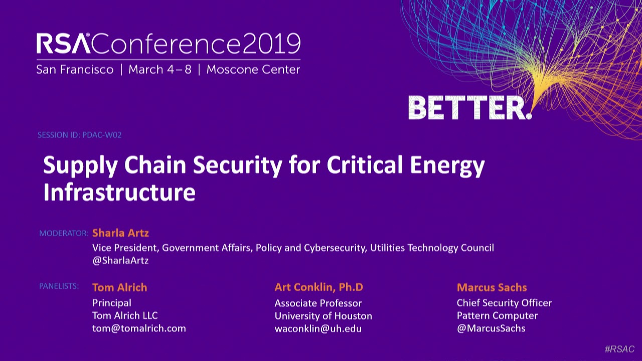 Supply Chain Security for Critical Energy Infrastructure