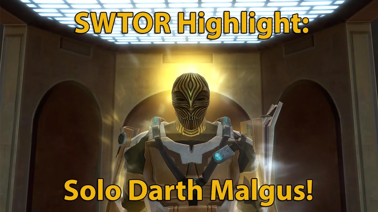 SWTOR Highlight: Solo Darth Malgus Fight!