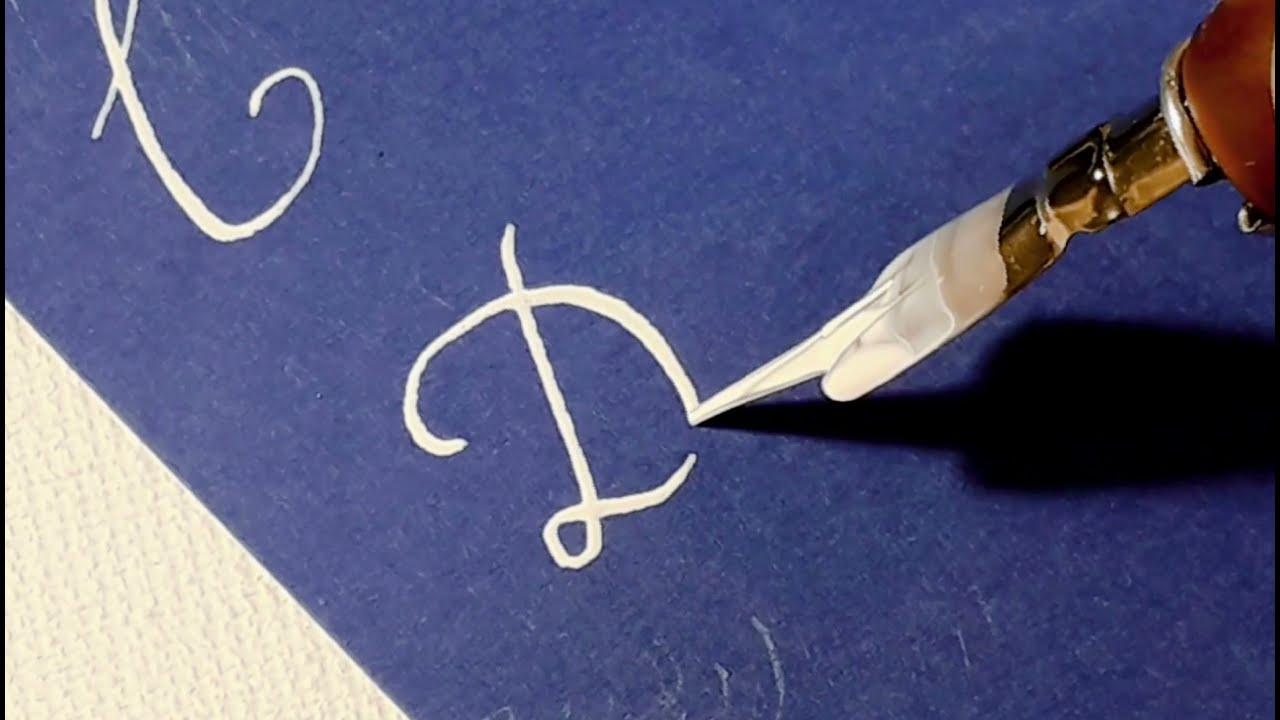 How to write Calligraphy Alphabet with quill