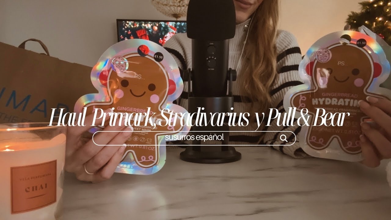 ASMR | haul primark, stradivarius y pull & bear 🕯️🧸🤎
