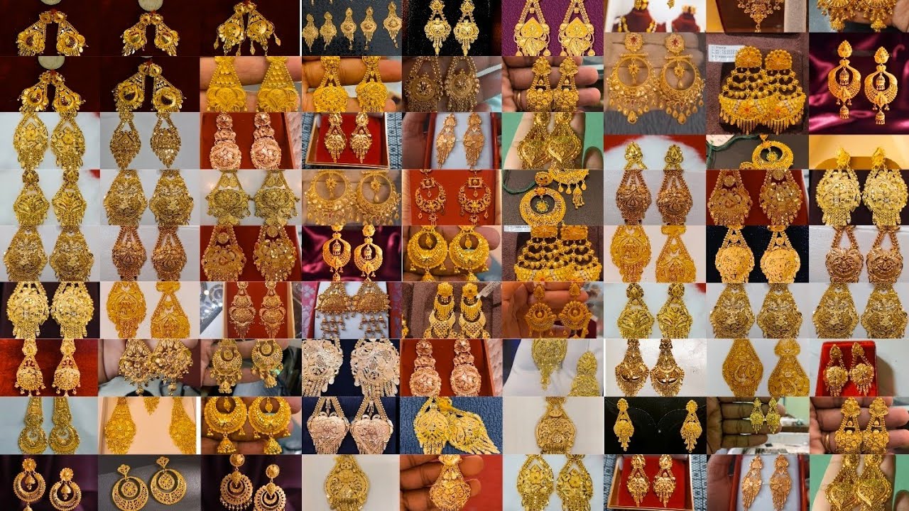 lightweight daily wear gold earrings Jhala design 👌💞with price 2025 #jhaladesign #earrings #newmodel
