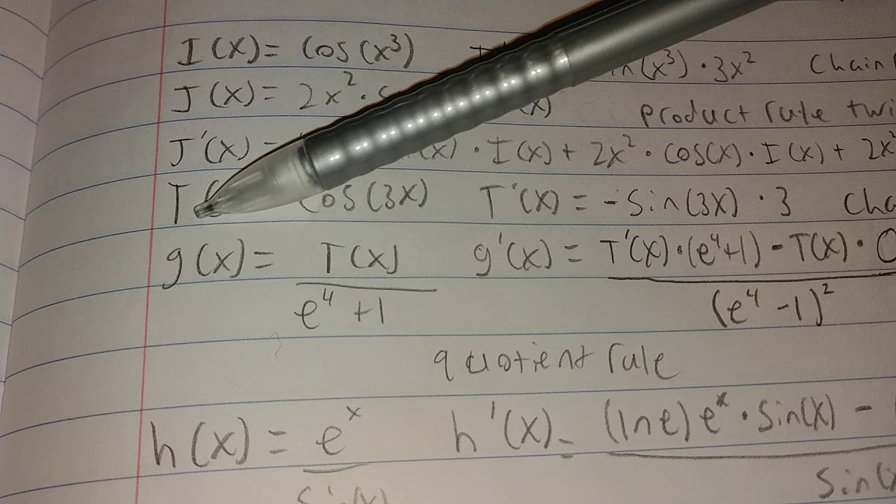 multiple derivative rule