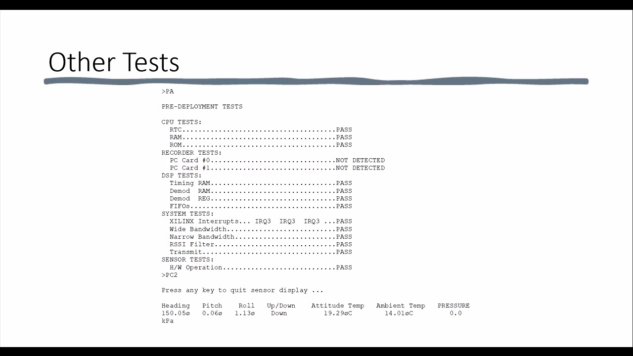 ADCP System Test