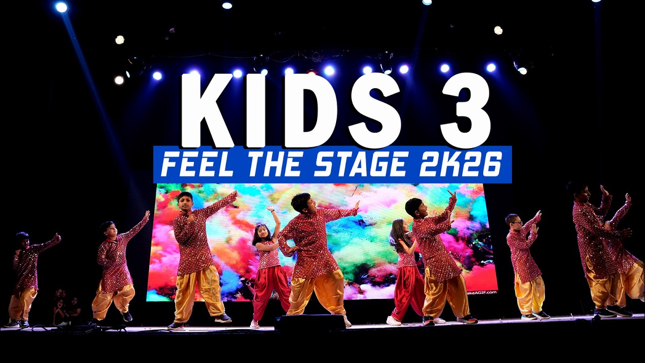 Kids 3 Batch Dance Choreography Ahana Mondal | Feel The Stage 2k26 Annual Dance Show Shuffle Street