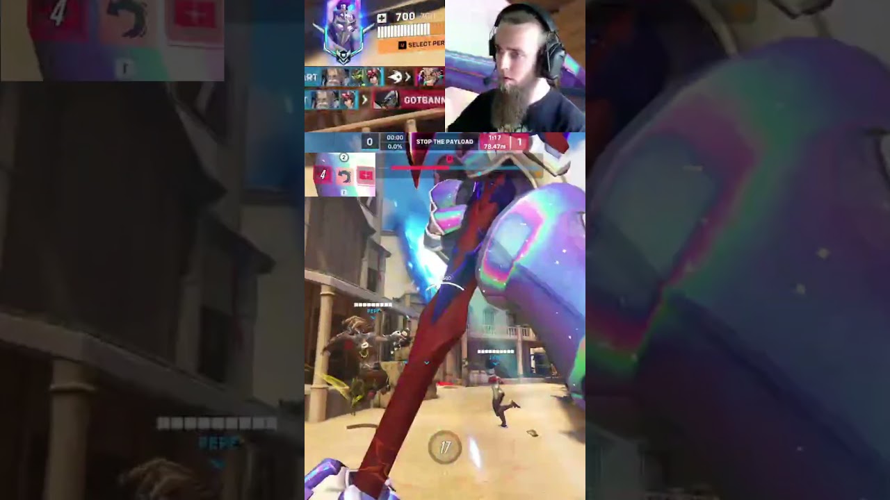 4k from downtown #Chadhart #Reinhardt #Overwatch2 #Tank