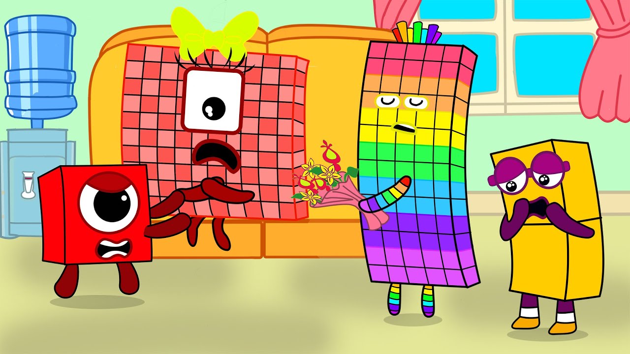 Mom, Please Don't Be Angry With Dad Anymore | Numberblocks fanmade Coloring Story