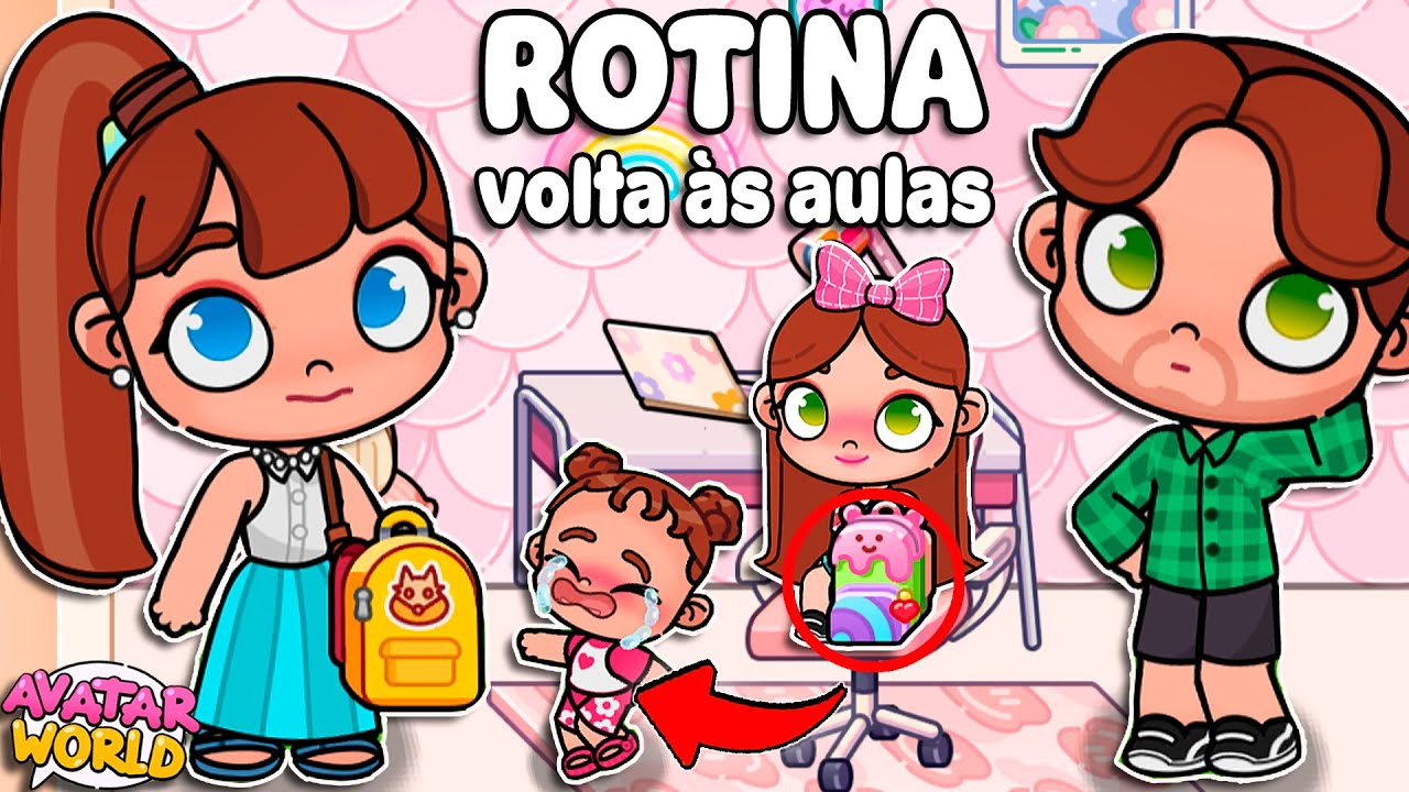 ROTINA PRIMEIRO DIA DE AULA | HISTORINHAS AVATAR WORLD