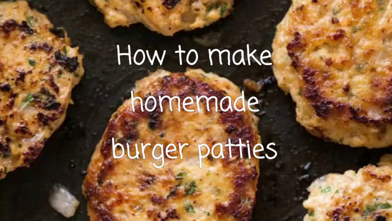Burgerpattie! homemade  juicy chicken burger patty....#mustfood