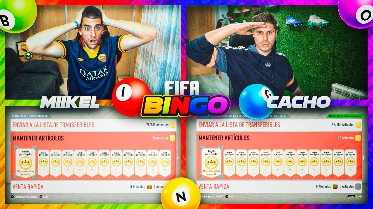 INCREÍBLE FIFA BINGO DISCARD CHALLENGE VS CACHO !!